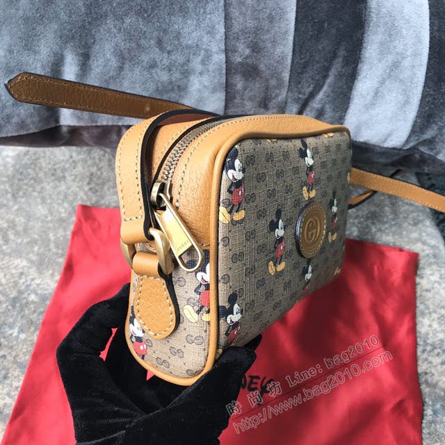 Gucci包 古馳新款女包 原廠皮 古銅五金 Gucci圓形小挎包 603730米奇  gdj1067